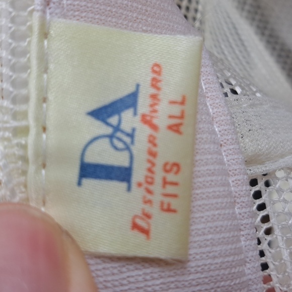 Vintage 80s Nashville Network mesh trucker snapback white & red spellout hat - Picture 7 of 7